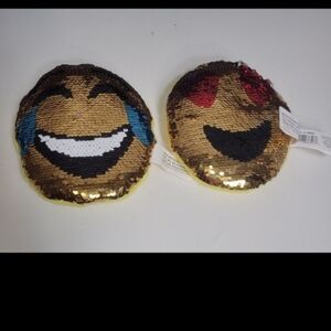 Sequin Emoji Pillows